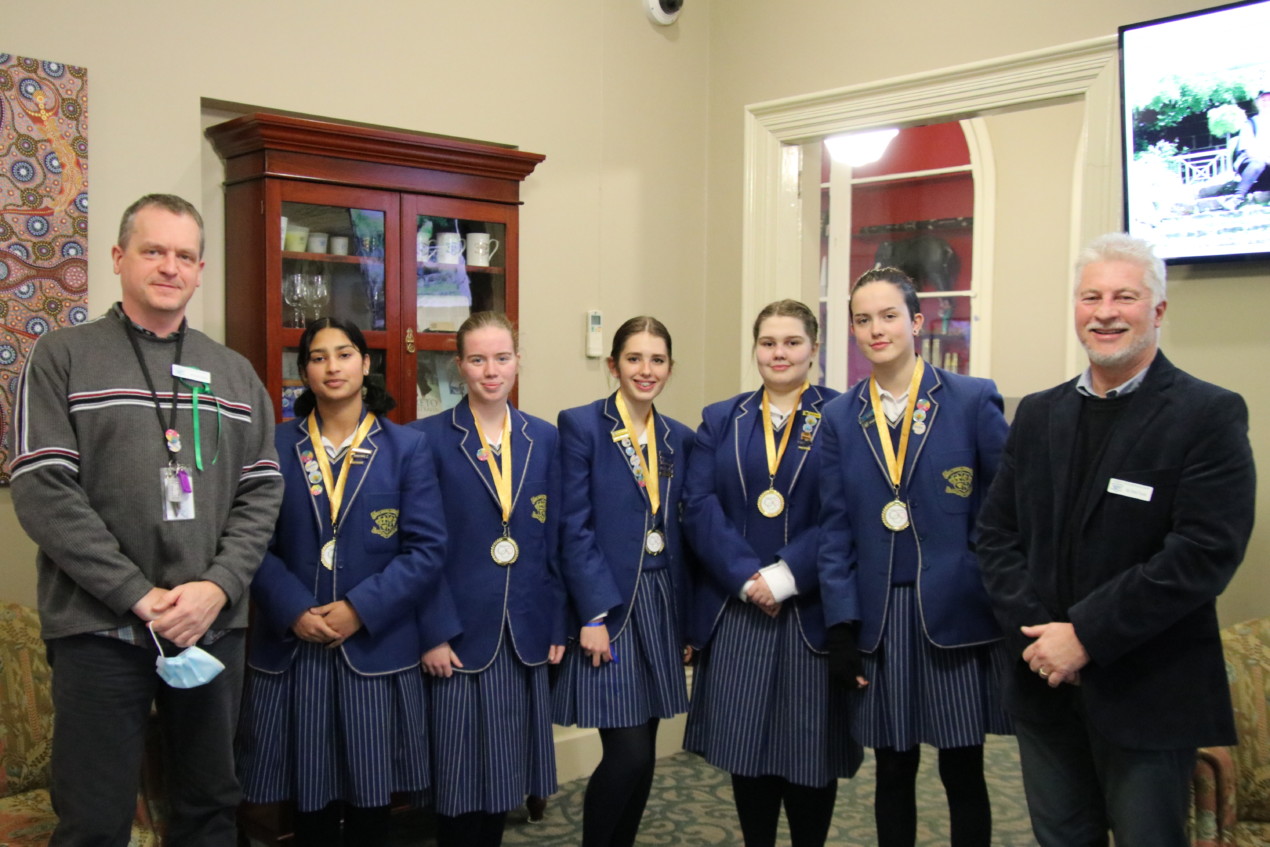 The team with their Victorian Ethics Olympiad medals (Term 2)