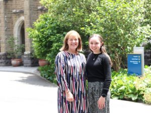 Sarah Harrington and Principal, Michelle Brodrick on the day Sarah received her VCE results.