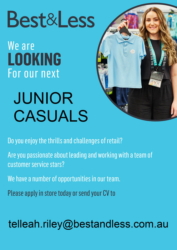 Recruitment Poster Junior Casuals