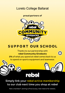 Rebel Community Givebacks School Promotional Poster Colour